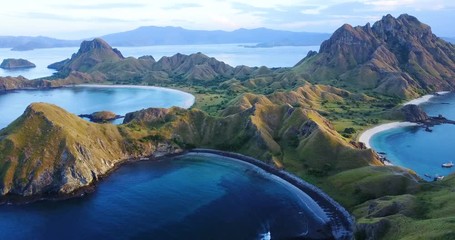 Exotic island with many beaches