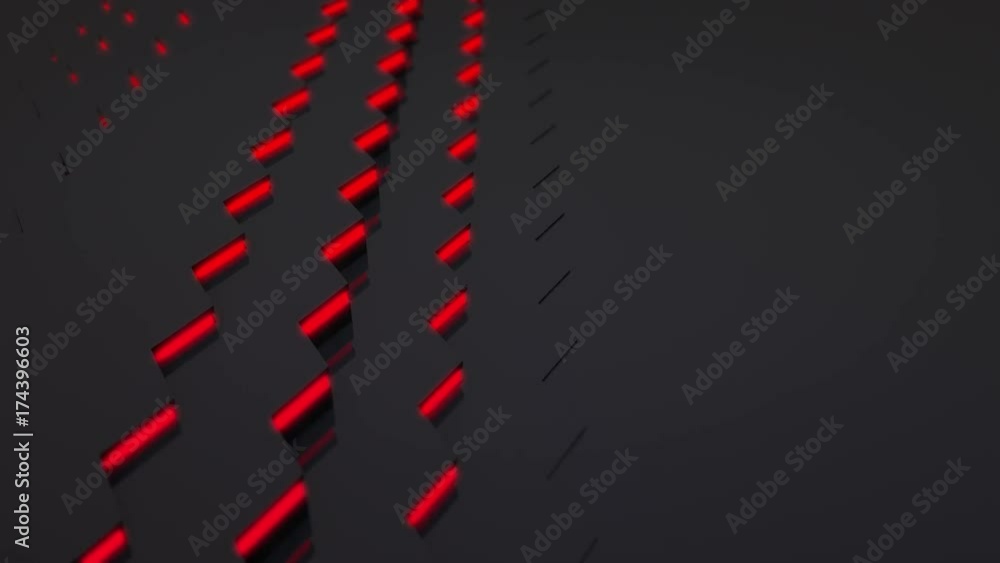 Poster 3d loop hexagonal motion graphic background