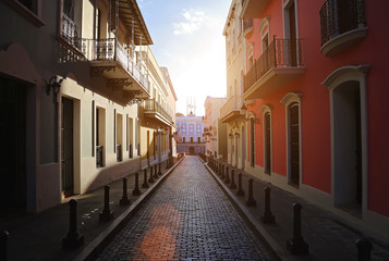 San Juan streets on a bright sunny day