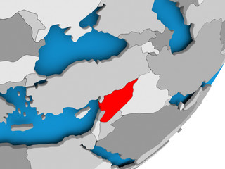 Fototapeta premium Map of Syria