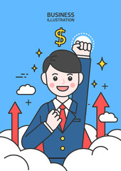 Business line illustration