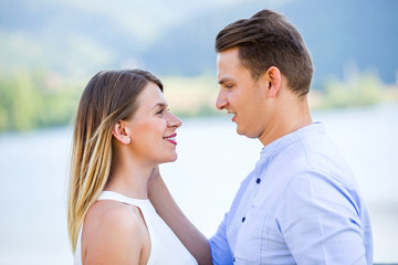 Obraz premium Couple in love outdoor