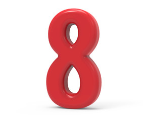 red number 8