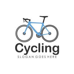 Bicycle logo design template vector