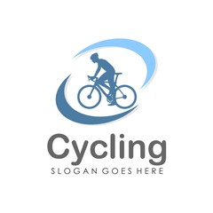 Fototapeta premium Bicycle logo design template vector