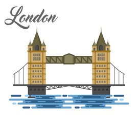 London bridge illustration design