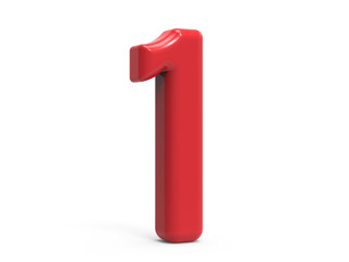 red number 1