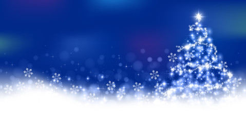 クリスマス　雪　風景　背景