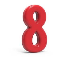 red number 8