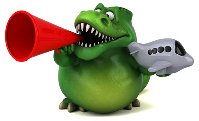 Fun dinosaur - 3D Illustration