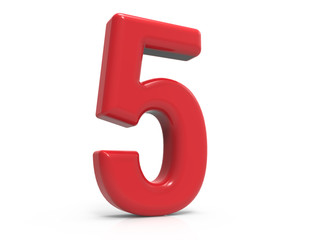 red number 5