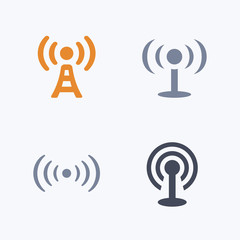 Broadcasting - Carbon Icons. A set of 4 professional, pixel-aligned icons designed on a 32 x 32 pixel grid.
