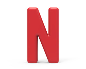 red letter N
