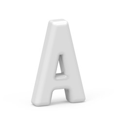 pearl white letter A