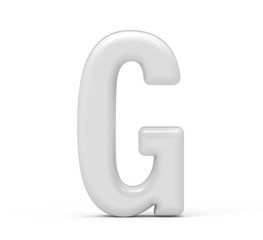 pearl white letter G