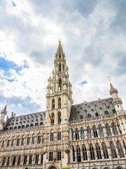 Fototapeta na wymiar Town Hall in the Grand Place, Brussels, Belgium