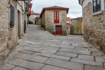Galician village Allariz with its typical stone streets