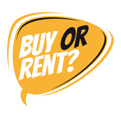 buy or rent retro speech balloon