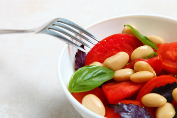 A healthy vegetable salad