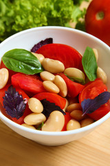 A healthy vegetable salad