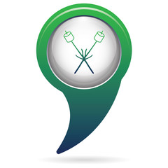 Obraz premium Zephyr on skewer icon