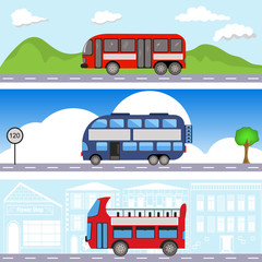 bus transport banners