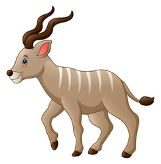Cartoon kudu antelope