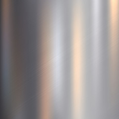 Metal, stainless steel texture background with reflection