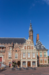 Fototapeta premium Town hall on the main market square of Haarlem