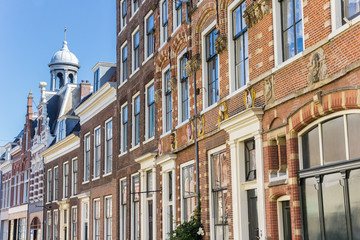 Fototapeta na wymiar Facades of old houses in Haarlem