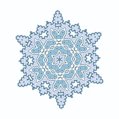 Snowflake to create a winter decor. Decorative element for the New Year and Christmas.