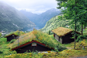 Fototapeta na wymiar Breathtaking view of Sunnylvsfjorden fjord