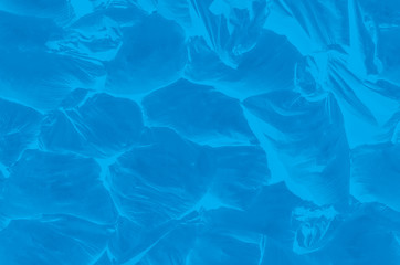 abstraction of blue sacks with construction waste