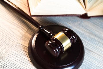 Judge's Gavel.  Courtroom theme