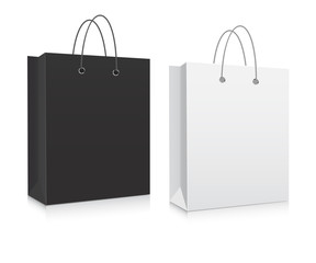 Empty Shopping Bag black and white