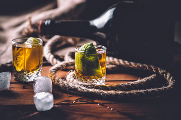 rum tequila, strong drinks vintage photo