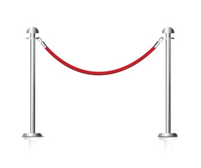Barrier rope vector illustration