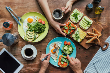 couple having breakfast