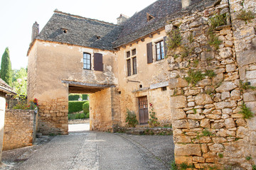 Fototapeta na wymiar Beynac et Cazenac. Rue du village. Dordogne. Nouvelle Aquitaine