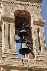 Obraz premium Bell tower Orthodox monastery on the island of Crete.