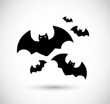 Group of bats VECTOR icon
