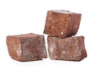 Tasty Turkish delight isolated on white