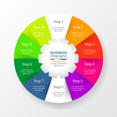 Vector infographic template.