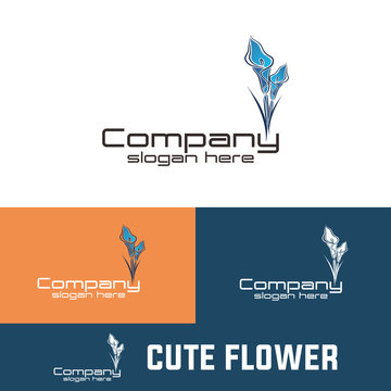 mountains, bull, flower, logo image isolated