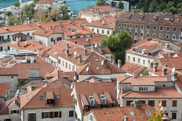 Fototapeta na wymiar Kotor from a height. Montenegro