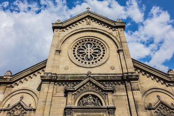 Eglise Notre-Dame-des-Champs (1876) at boulevard du Montparnasse. Paris, France.