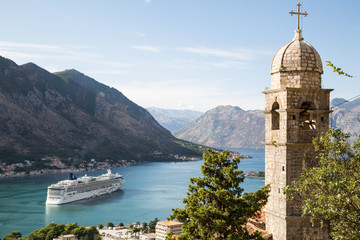 Kotor from a height. Montenegro