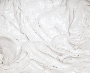 solution with white plaster as a background