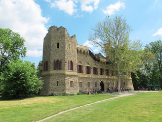 Romantic artificial ruined castle Januv hrad, Lednice-Valtice Cultural Landscape (Czech republic)