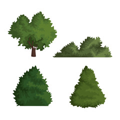 Nature icons set icon vector illustration graphic design